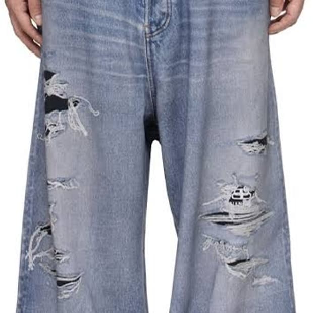 [s] 발렌시아가 트롱프뢰유 데님 팬츠