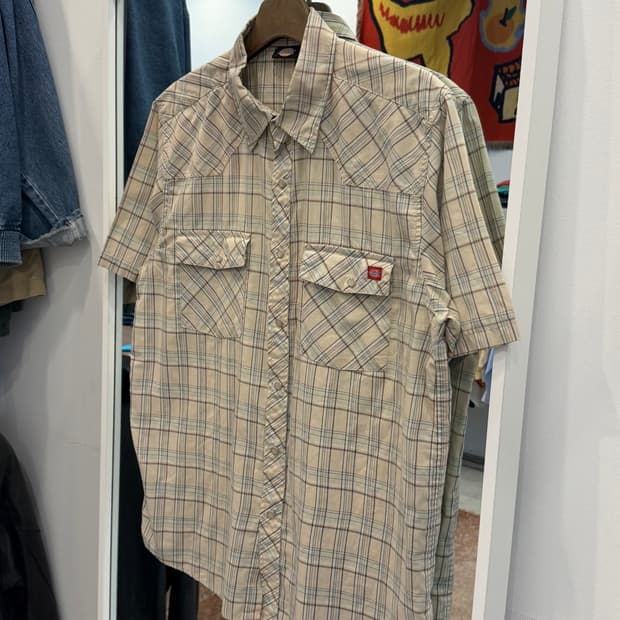 Dickies 디키즈 웨스턴 체크 반팔 셔츠