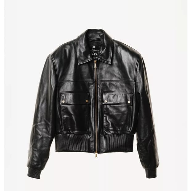 윌리 차바리아 x 자라 레더 크롭 재킷