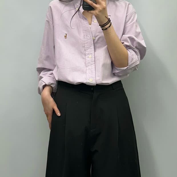 폴로 랄프로렌 라벤더 옥스포드 셔츠