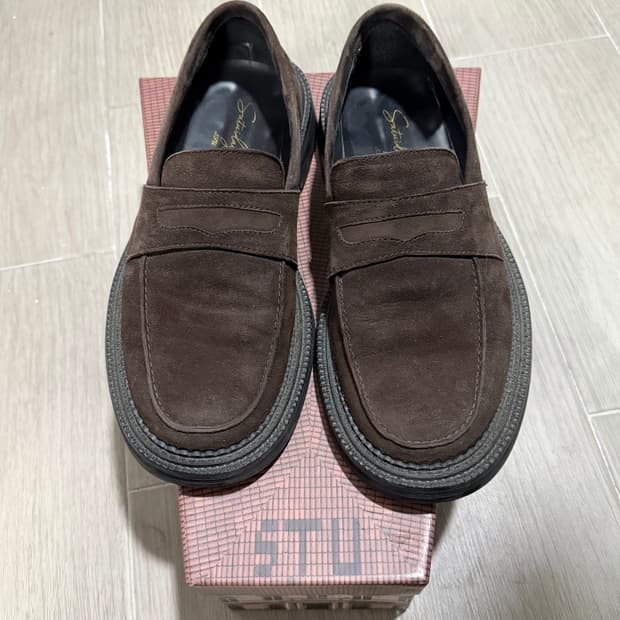 stu 스투 스웨이드 로퍼 브라운 41 (초판)