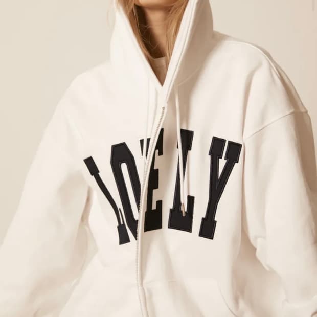 노앙 LONELY/LOVELY ZIP-UP HOODIEHITE
