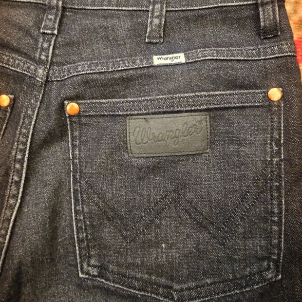 랭글러(Wrangler)블랙 데님팬츠