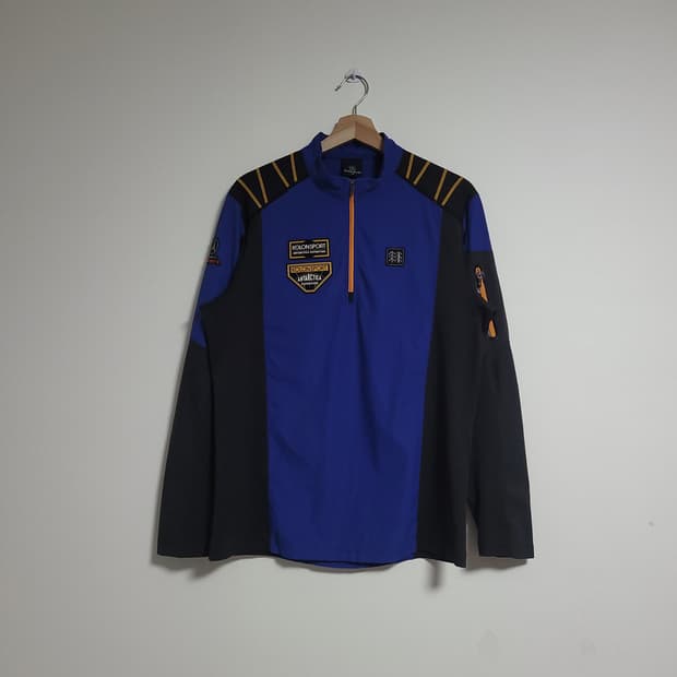 (100) 코오롱스포츠 긴팔 하프집업 티셔츠 등산 작업복