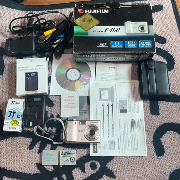 작례있음) 풀박스 후지필름 FinePix F460 디카 디지털카메라