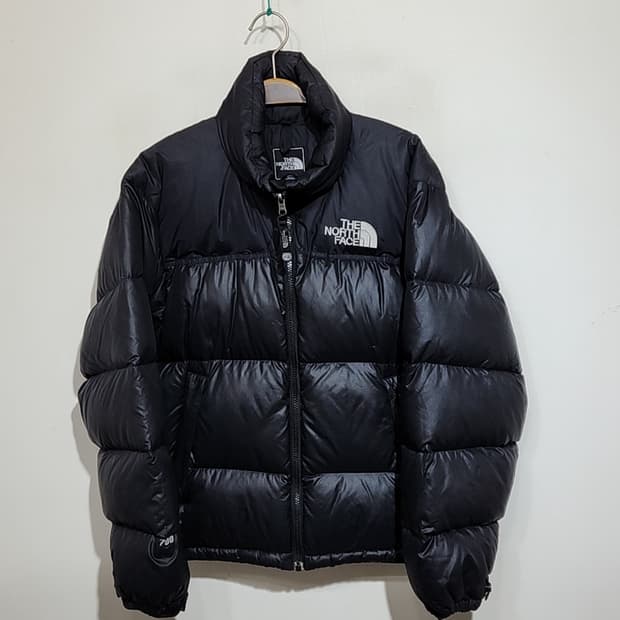 (S) 노스페이스 눕시패딩 점퍼 블랙 거위털 700 구스다운 자켓 