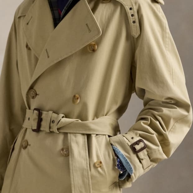 RALPH LAUREN 랄프로렌 여성 더블 브레스티드 벨트 트렌치 코트