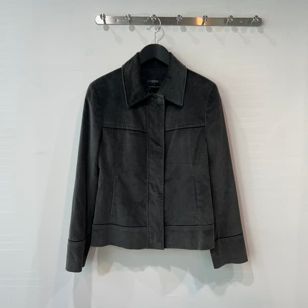 챠콜 벨벳 자켓