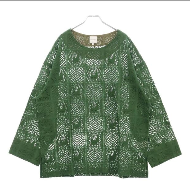 사스콰치패브릭스 23ss JAH LION LACE L/S SMOCK 니트