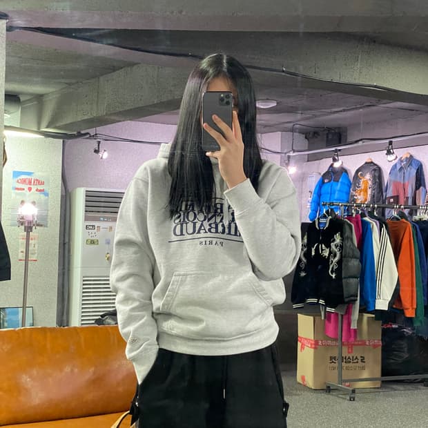 마리떼 프랑소와 저버 빅로고 후드티 B4017