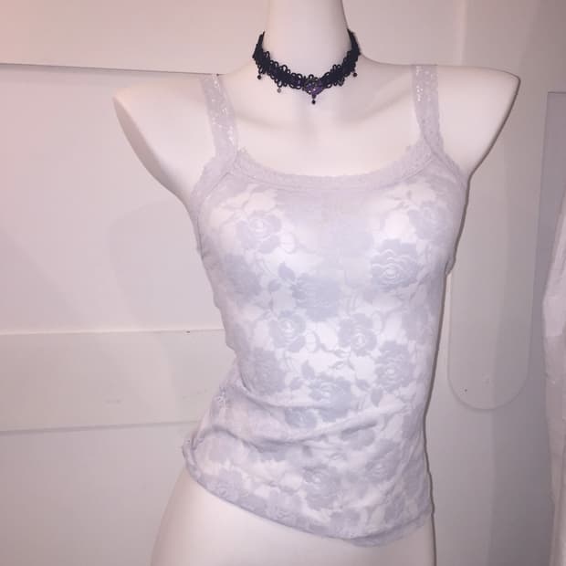 Vintage 히메갸루 오리엔탈 시스루 레이스 슬리브리스