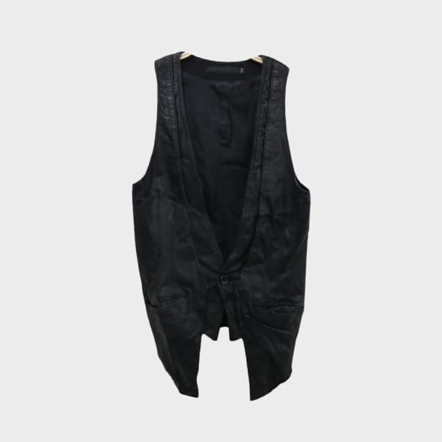 FUGA GOAT LEATHER 고스로리 가죽 베스트 60719