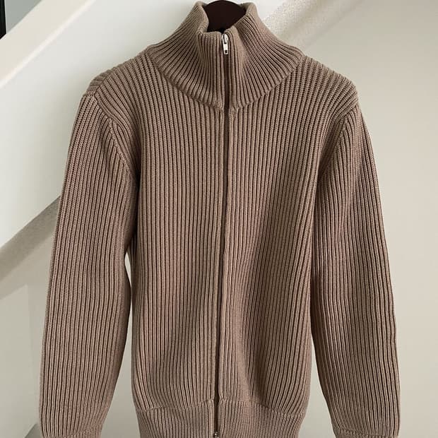 (구매) 마르지엘라 드라이버 니트 집업 브라운 계열 M