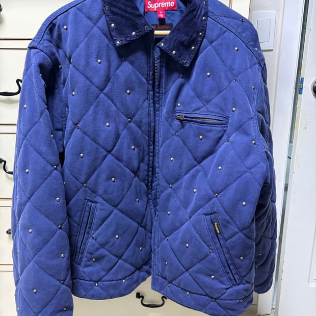 슈프림 비비사이먼 퀼티드 워크 자켓 M 25FW