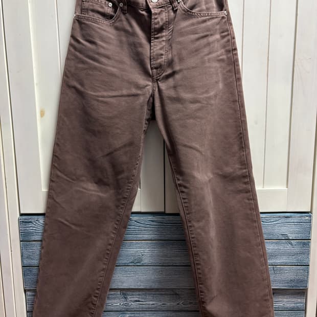 스투시 클래식 진 캔버스 브라운 30 사이즈