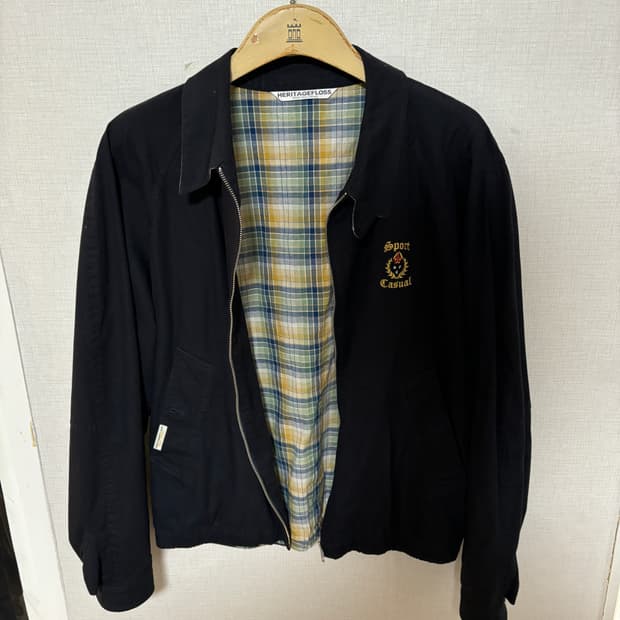 헤리티지플로스 크레스트 블루종 자켓M 네이비