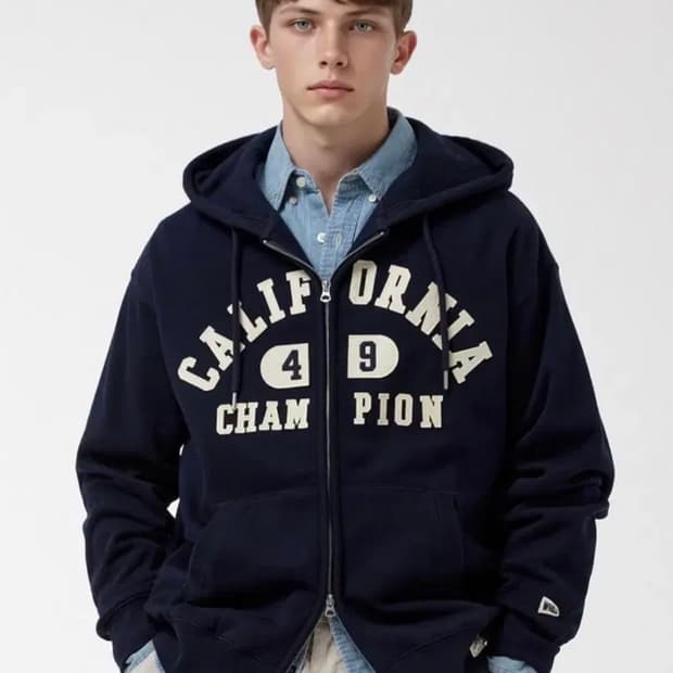 [XL] 후아유 시그니처 패치 후드 집업