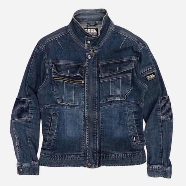 TORA work denim zip-up jacket