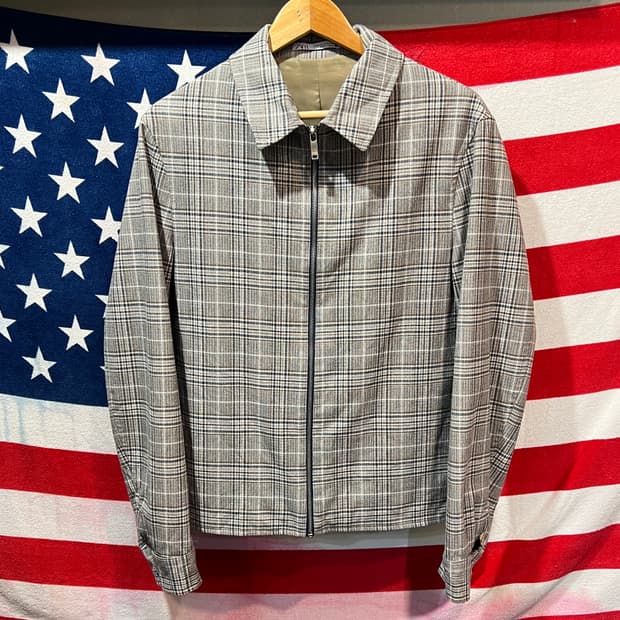 자라 체크 자켓