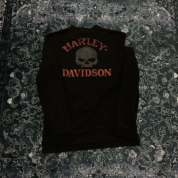 rare skull punk rock long sleeve