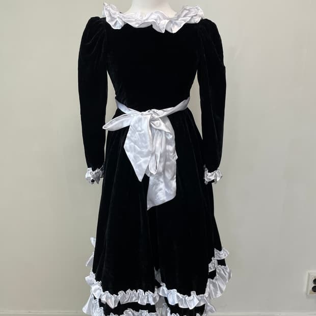 빈티지 maria 코스튬 벨벳 갸루 원피스