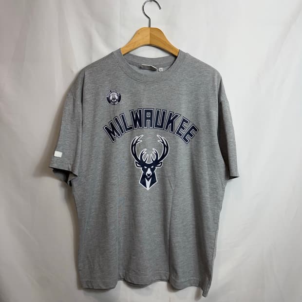 NBA 밀워키 빅로고 반팔티 M