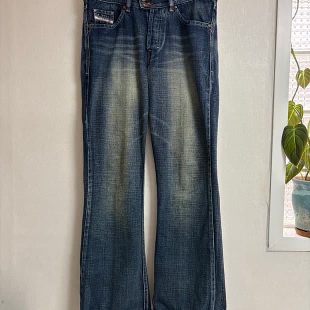 디젤 y2k 플레어 데님