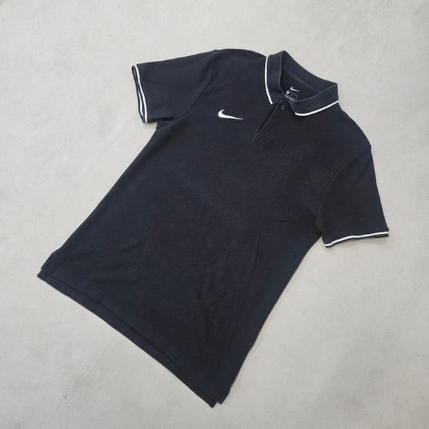 M 나이키 블랙 카라 반팔티 0325Y