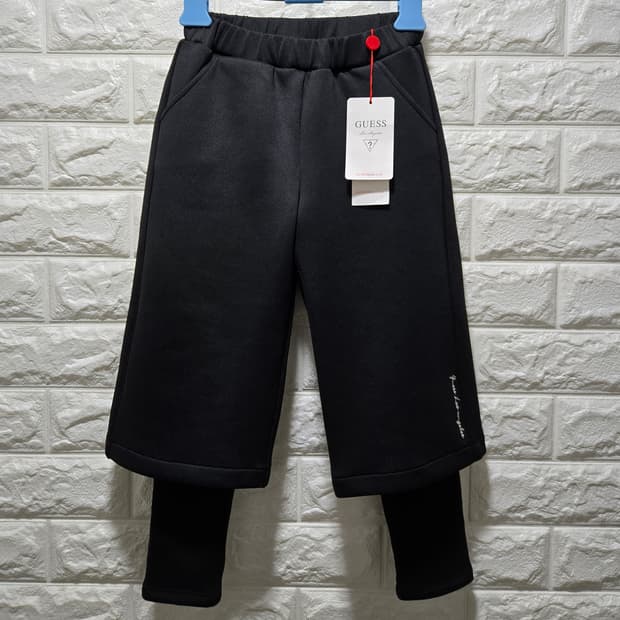 새상품/ 게스 키즈 기모 와이드 팬츠 120