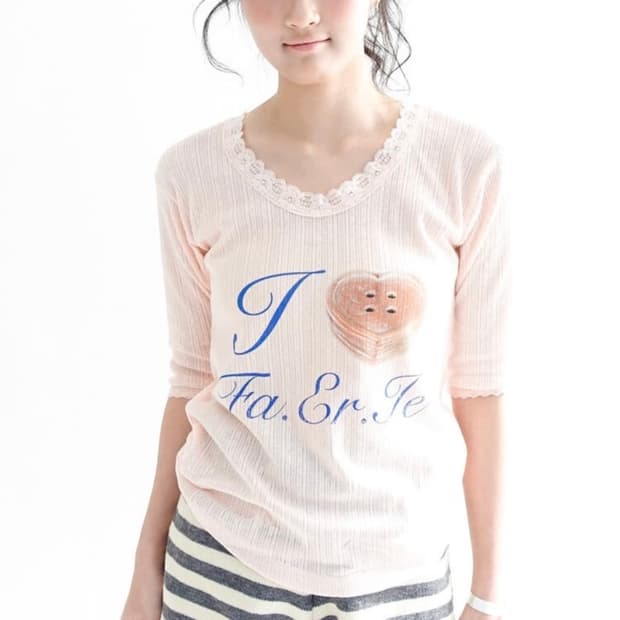 샵페어리 레이스 티셔츠