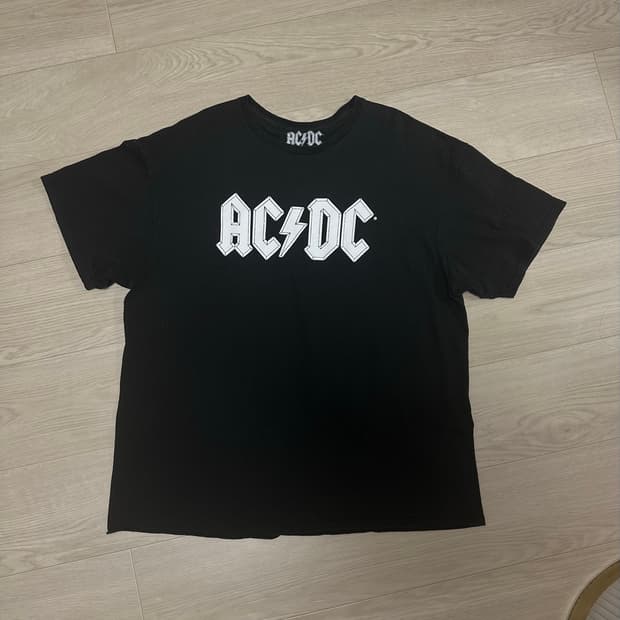 AC/DC 빈티지 밴드티 xl