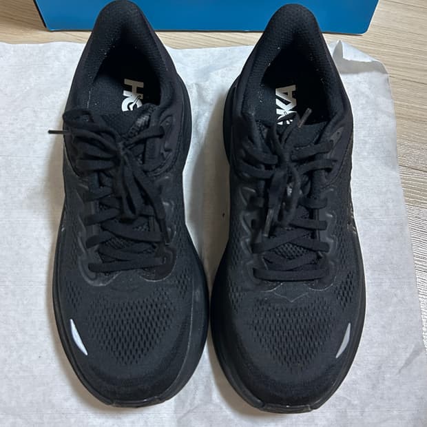 (1회착용) 호카 본디 9 블랙 - 레귤러 [275]