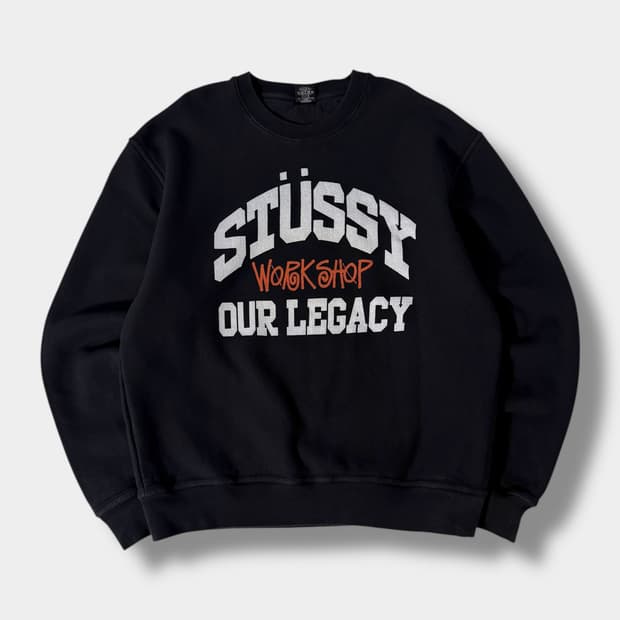 스투시 x 아워레가시 워크샵 컬리지에이트 피그먼트 다이드 스웻셔츠  Pr