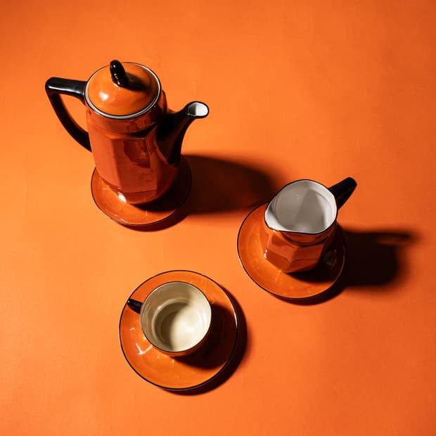 유럽 빈티지 세라믹 커피 세트