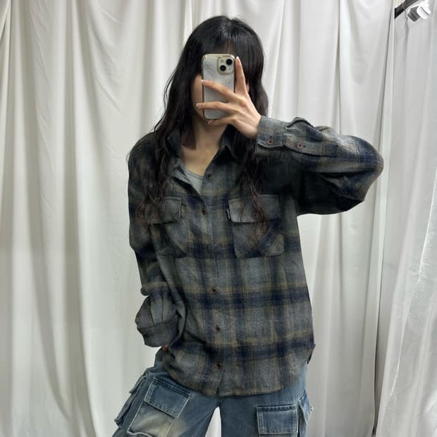SCULPTOR gray check shirts