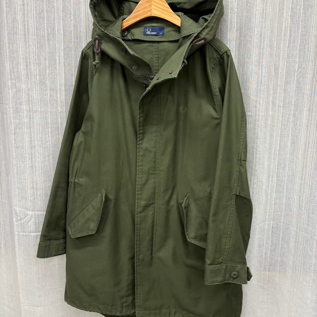 프레드페리 밀리터리 피쉬테일 파카 야상 자켓