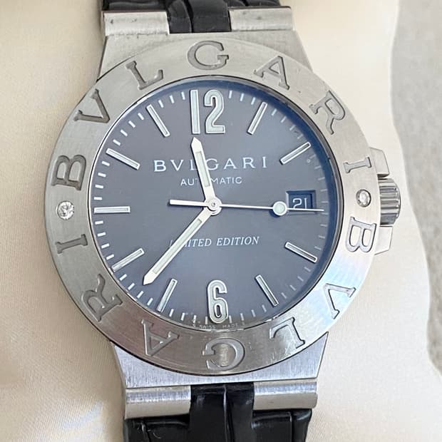 불가리 디아고노 리미티드에디션 LCV38 2P 다이아 38mm 오토메틱