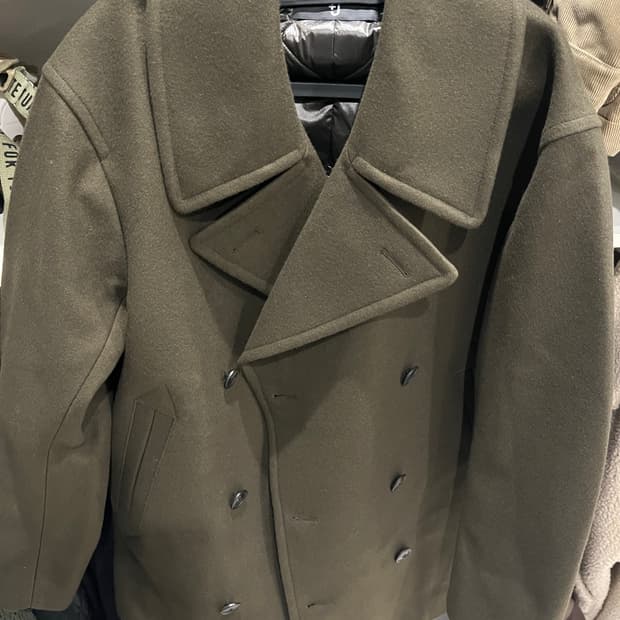 유니클로 질샌더 피코트 올리브 M