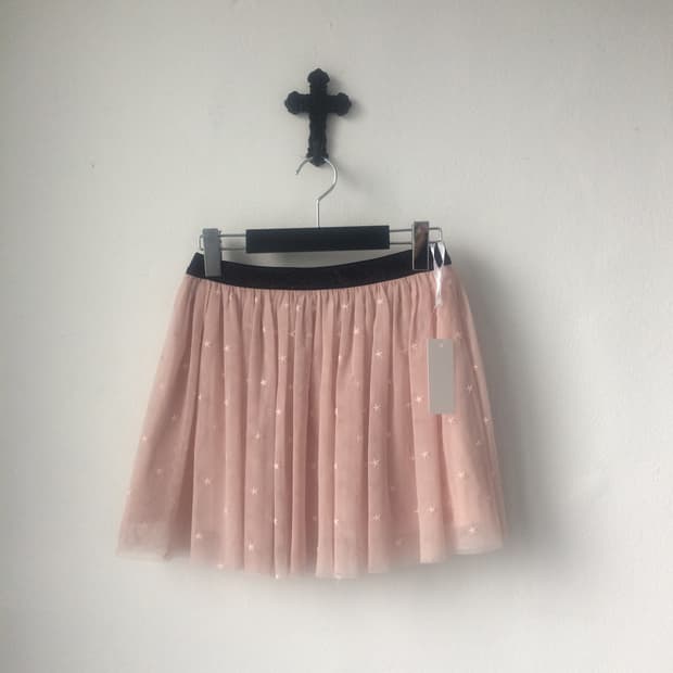 Star pattern sha mini skirt