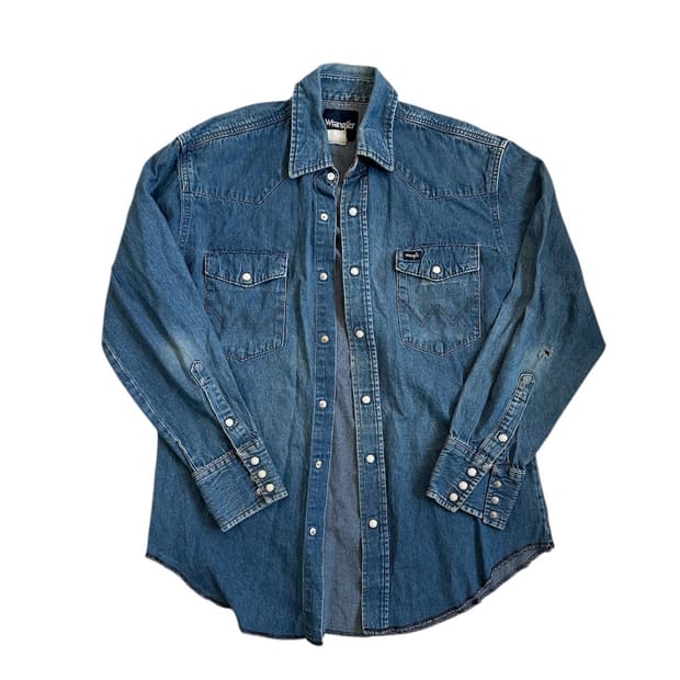 90s 랭글러 Wrangler 웨스턴 데님셔츠