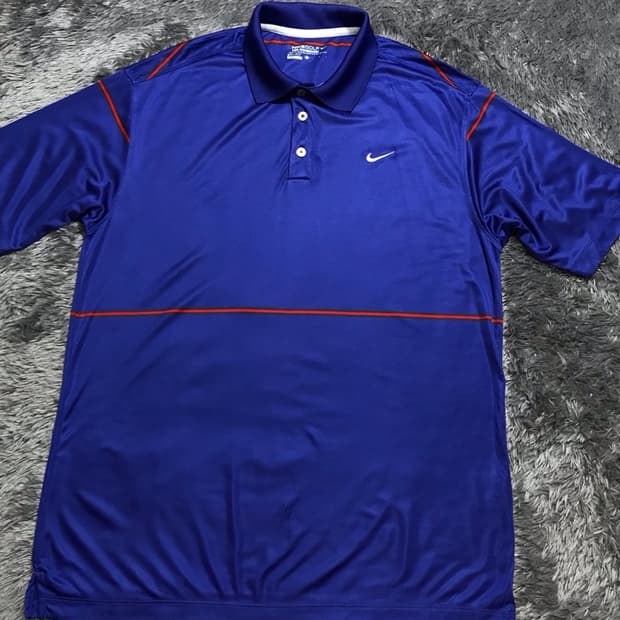 [[L(실 XL)] 나이키(NIKE) 골프 드라이핏 반팔 카라티@374