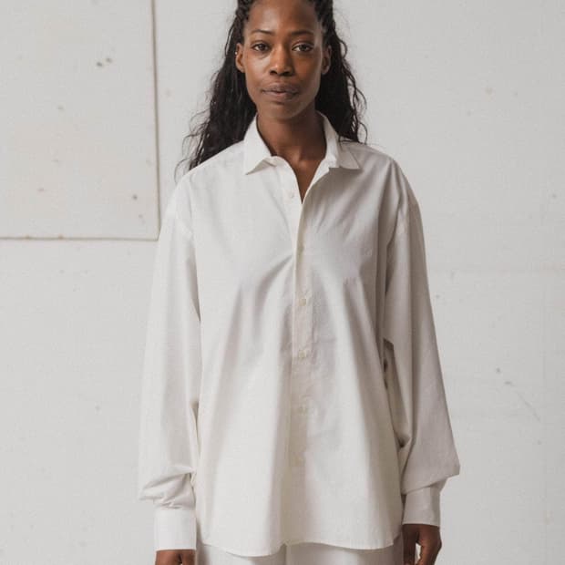 [XS,S,M]베이스레인지 Claude 오가닉 셔츠/언다이드