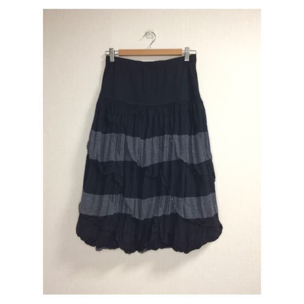 sensounico t.b 센소유니코 블랙 그레이 벌룬 스커트