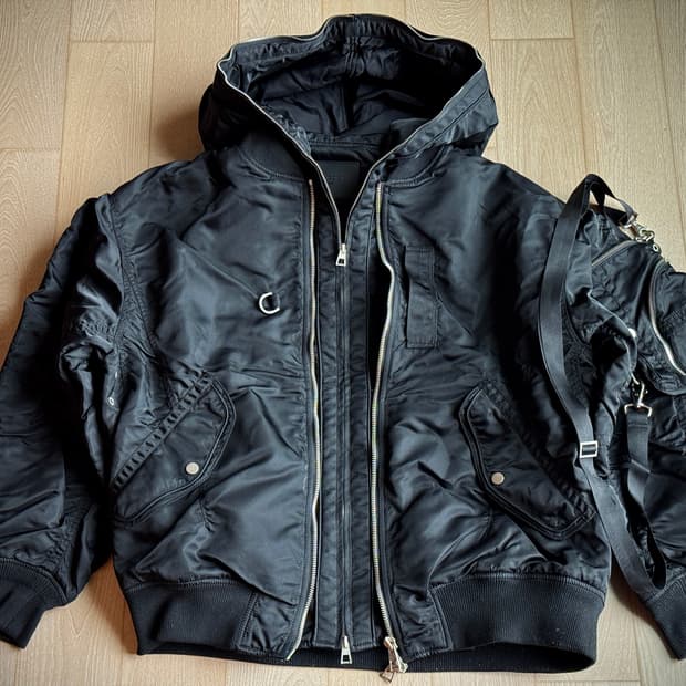 송지오 옴므 22FW 멀티지퍼 파라슈트 MA-1 (풀세트)