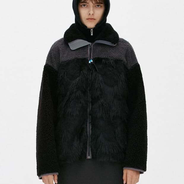 더오픈프로덕트 후리스 블랙 자켓 openyy