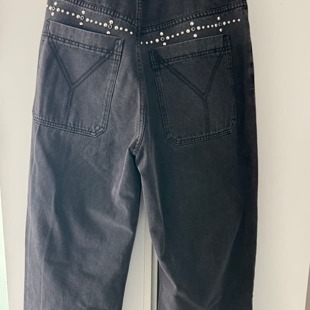 오와이 스터드 데님 팬츠