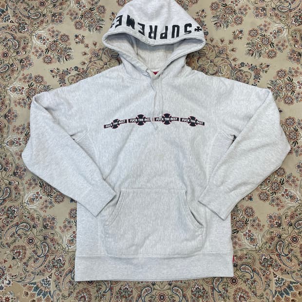 슈프림 인디펜던트 풀오버 후드티 