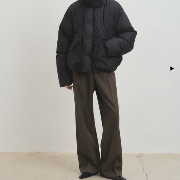 토니웩 여성 패딩 (셔링 카라 푸퍼 블랙) xs