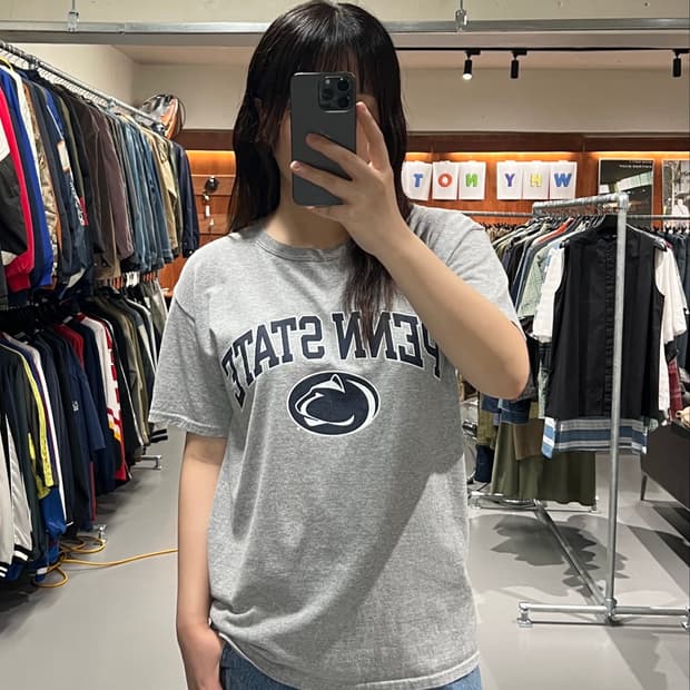 챔피온 프린팅 반팔 티셔츠