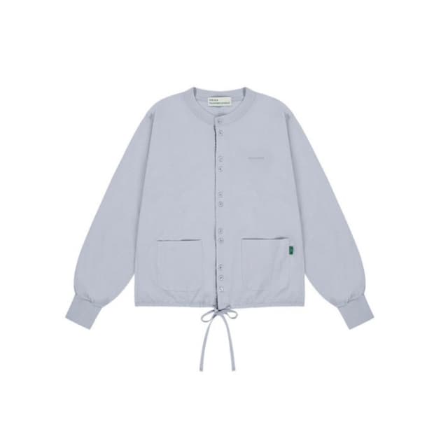 노컨텐츠 코튼 체크 가디건